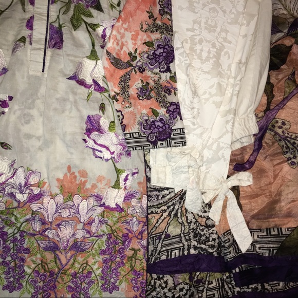 Pakistani designer 3 piece lawn suit - Picture 2 of 3